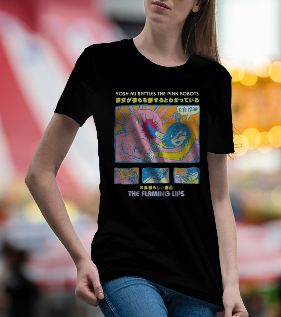 Yoshimi Battles The Pink Robots The Flaming Lips Comic T-Shirt