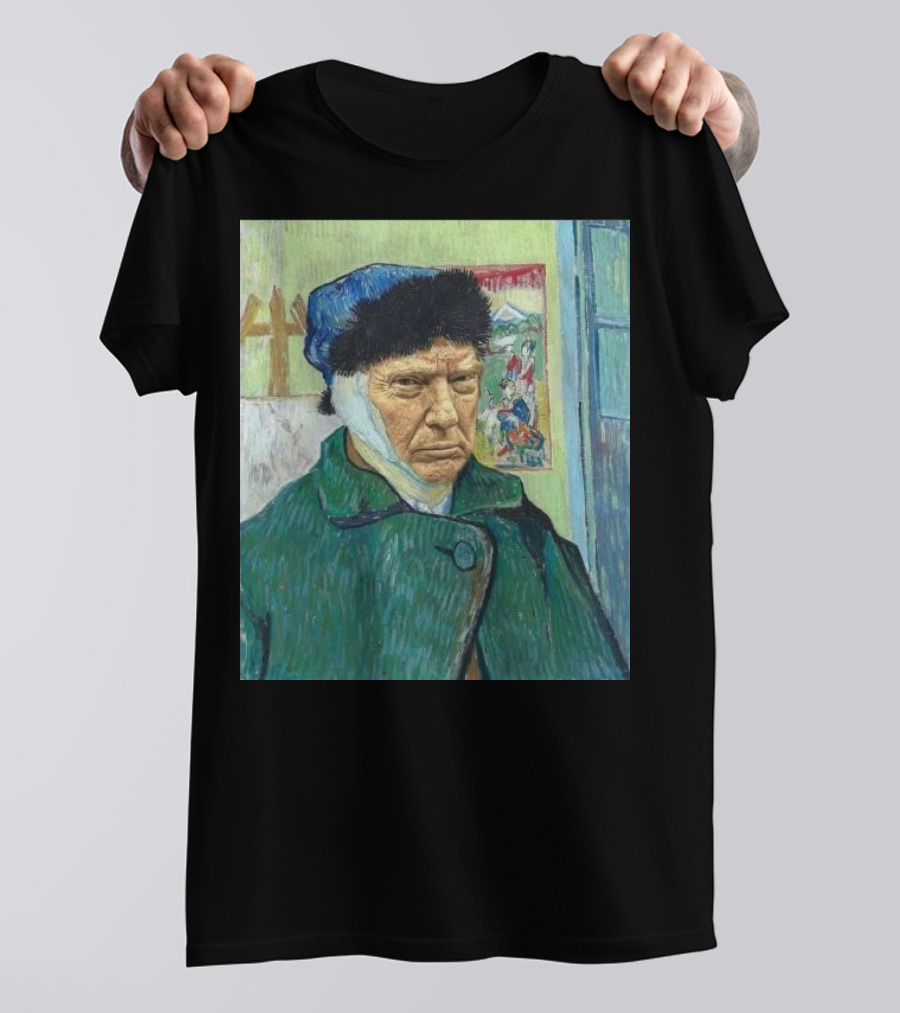Vincent Van Gogh X Donald Trump Van Gogh Self-Portrait Mashup T-Shirt