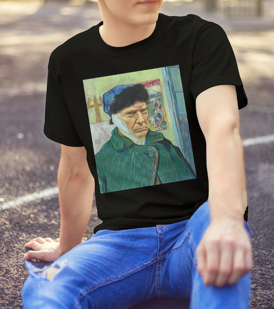 Vincent Van Gogh X Donald Trump Van Gogh Self-Portrait Mashup T-Shirt