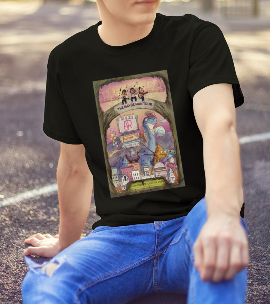 AJR The Maybe Man Tour Jul 16 2024 Delta Center Salt Lake City UT T-Shirt