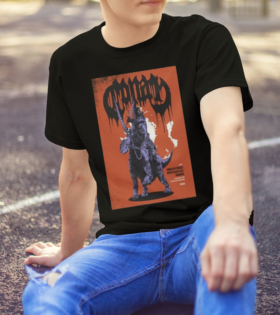 Conan Sep 15 2024 Café Campus Montreal With Wormwitch Mares Of Thrace Hippie Death Cult Magdabra Quebec Tour T-Shirt