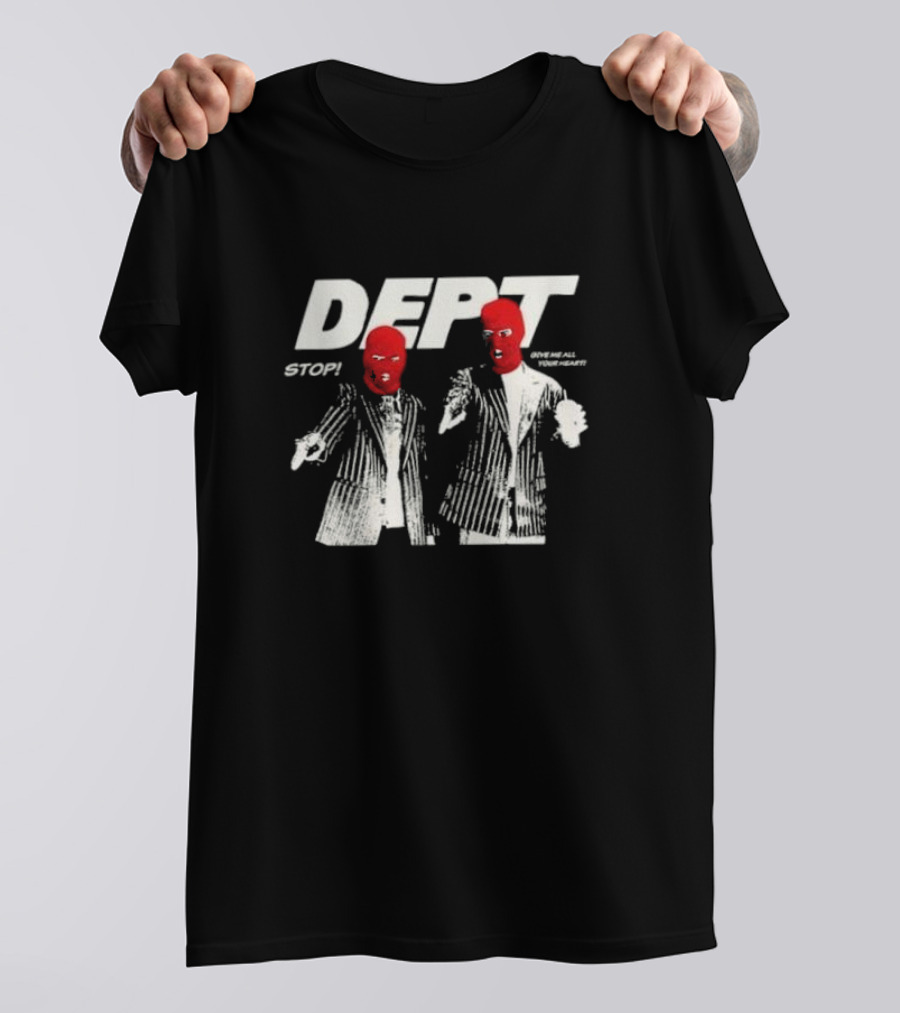 Dept Stop Give Me All Your Heart Red Mask Duo T-Shirt