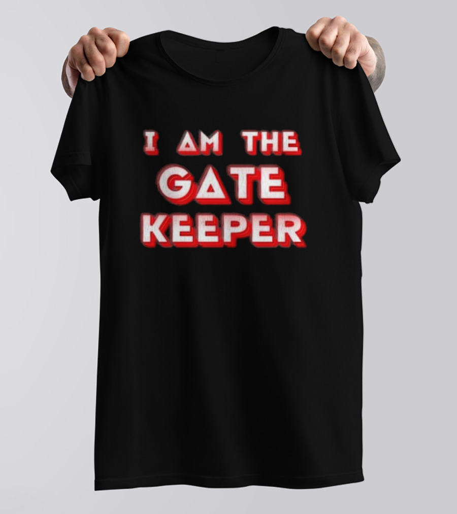 I Am The Gate Keeper Retro Red Shadow T-Shirt