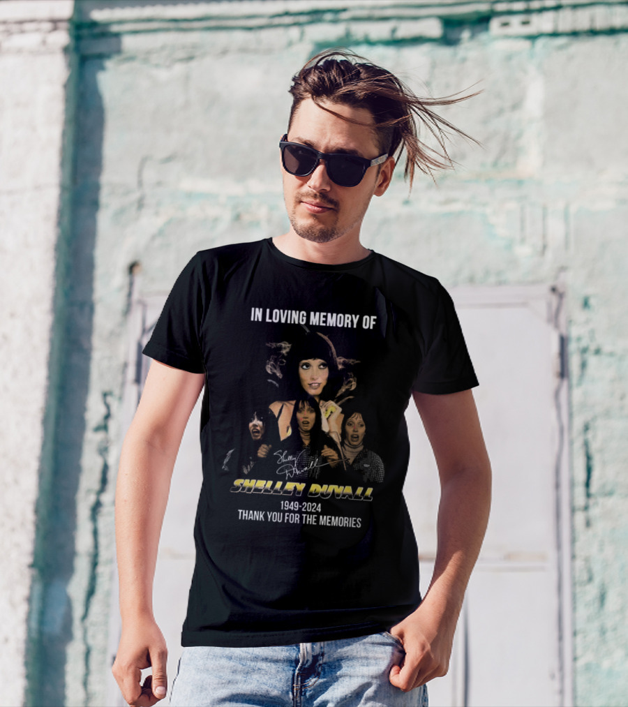 In Loving Memory Of Shelley Duvall 1949-2024 Thank You For The Memories Signature T-Shirt