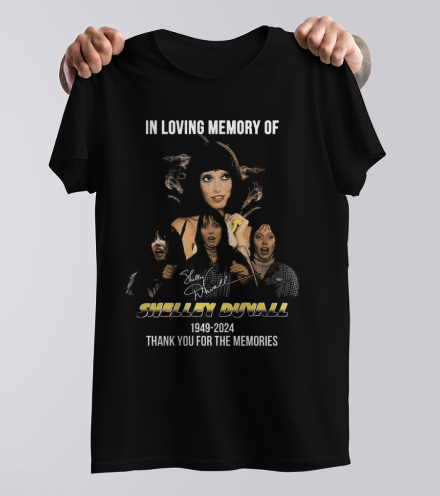 In Loving Memory Of Shelley Duvall 1949-2024 Thank You For The Memories Signature T-Shirt