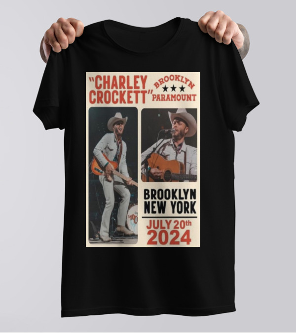 Charley Crockett Live At Brooklyn Paramount New York July 20th T-Shirt