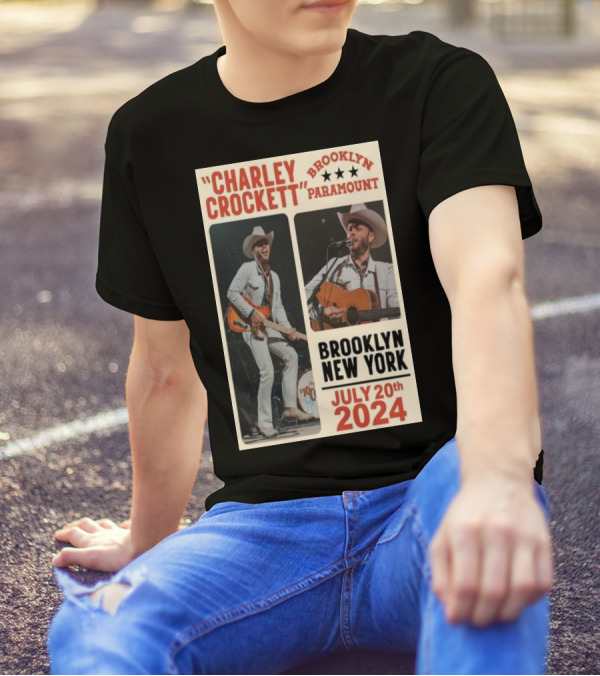 Charley Crockett Live At Brooklyn Paramount New York July 20th T-Shirt