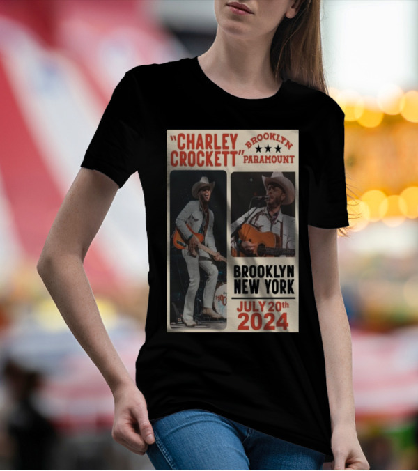 Charley Crockett Live At Brooklyn Paramount New York July 20th T-Shirt