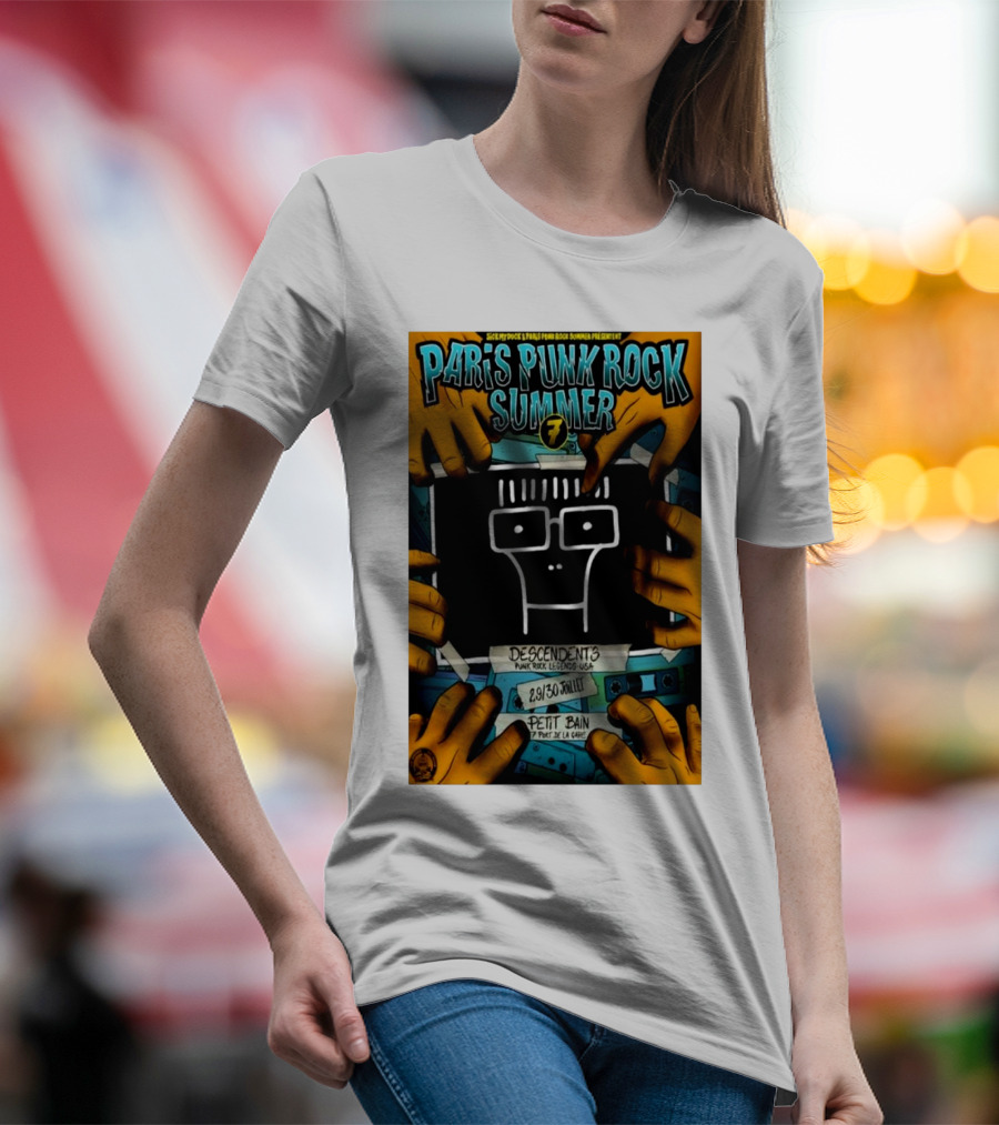 Petit Bain Paris Punk Rock Summer 7 2024 Descendents Jul 29-30 Punk Rock Legends USA T-Shirt