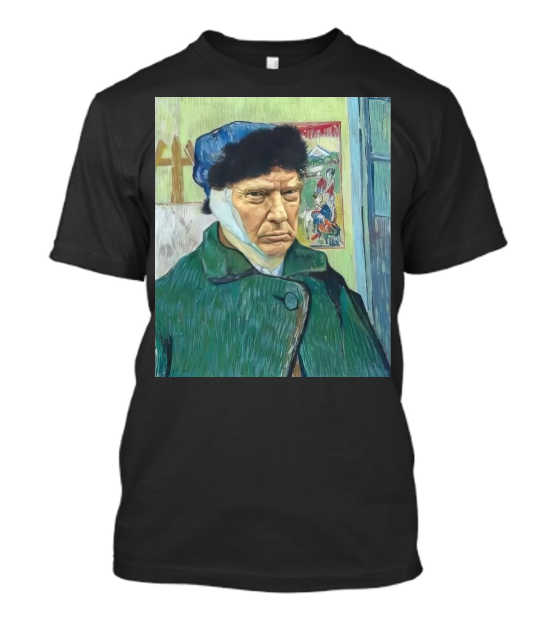 Donald Trump With A Bandaged Ear Van Gogh Style Trump Fight T-Shirt