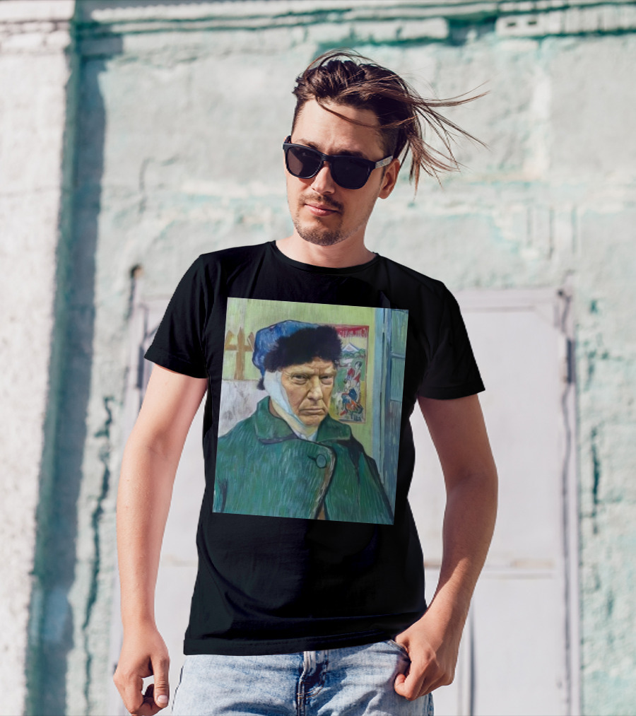 Donald Trump With A Bandaged Ear Van Gogh Style Trump Fight T-Shirt