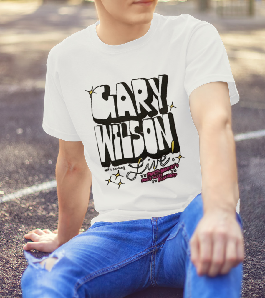 Gary Wilson Live With Sinking July 2024 Pappy And Harriet's Moss Alley Kilowatt T-Shirt