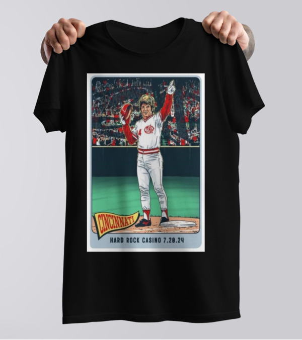 Hard Rock Casino Cincinnati July 20 2024 Baseball Cincinnati Redcaps T-Shirt
