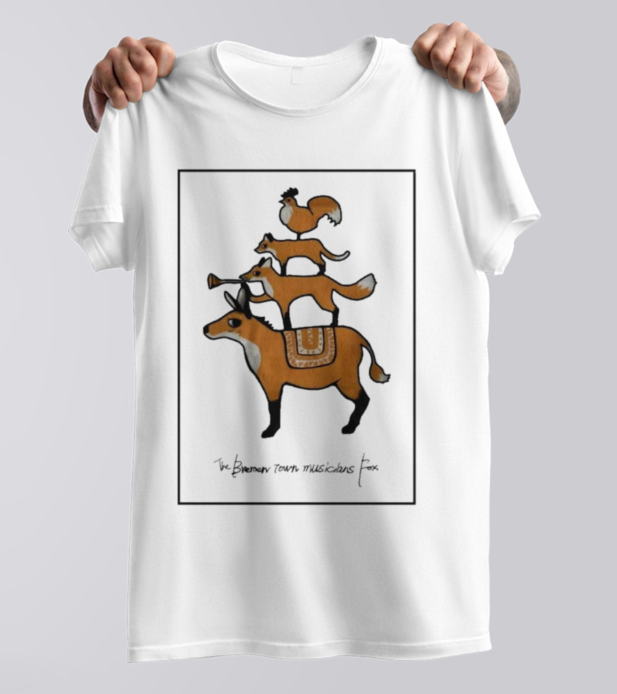 The Bremen Town Musicians Fox Stack T-Shirt