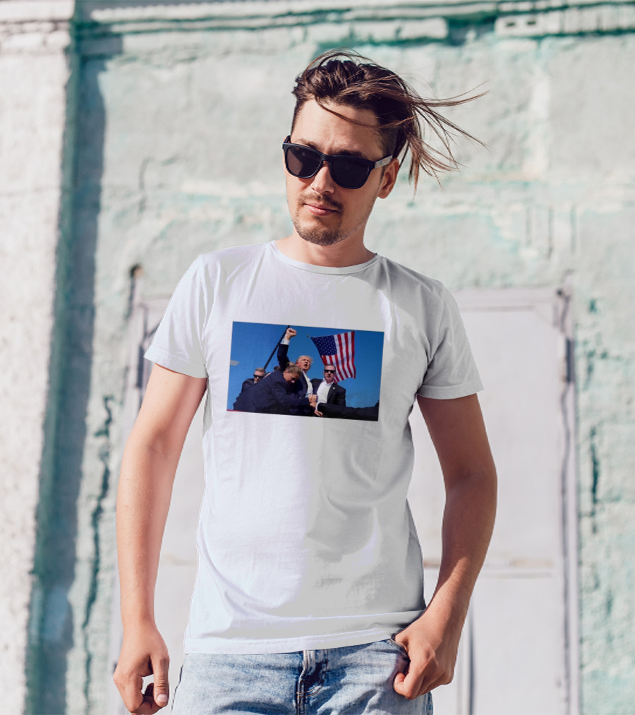 Trump 2024 Arrested Shot Still Fighting Make America Great Again Fight T-Shirt