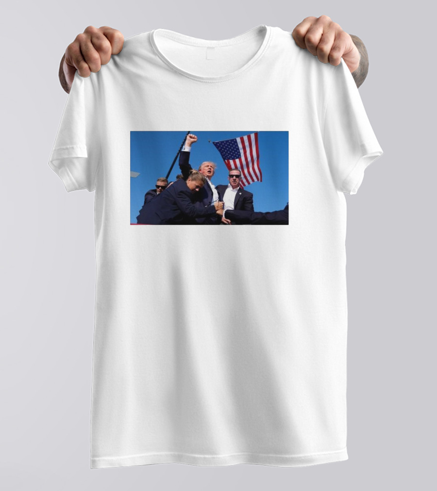 Trump 2024 Arrested Shot Still Fighting Make America Great Again Fight T-Shirt
