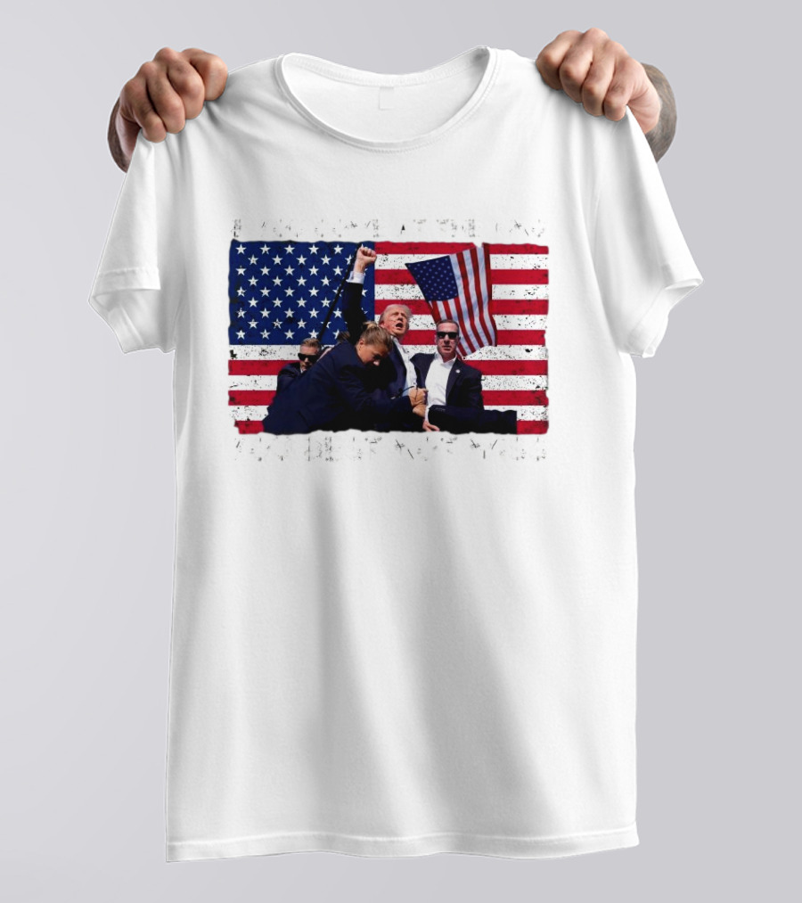If You Come At The King You Best Not Miss US Flag Trump 2024 Fight T-Shirt
