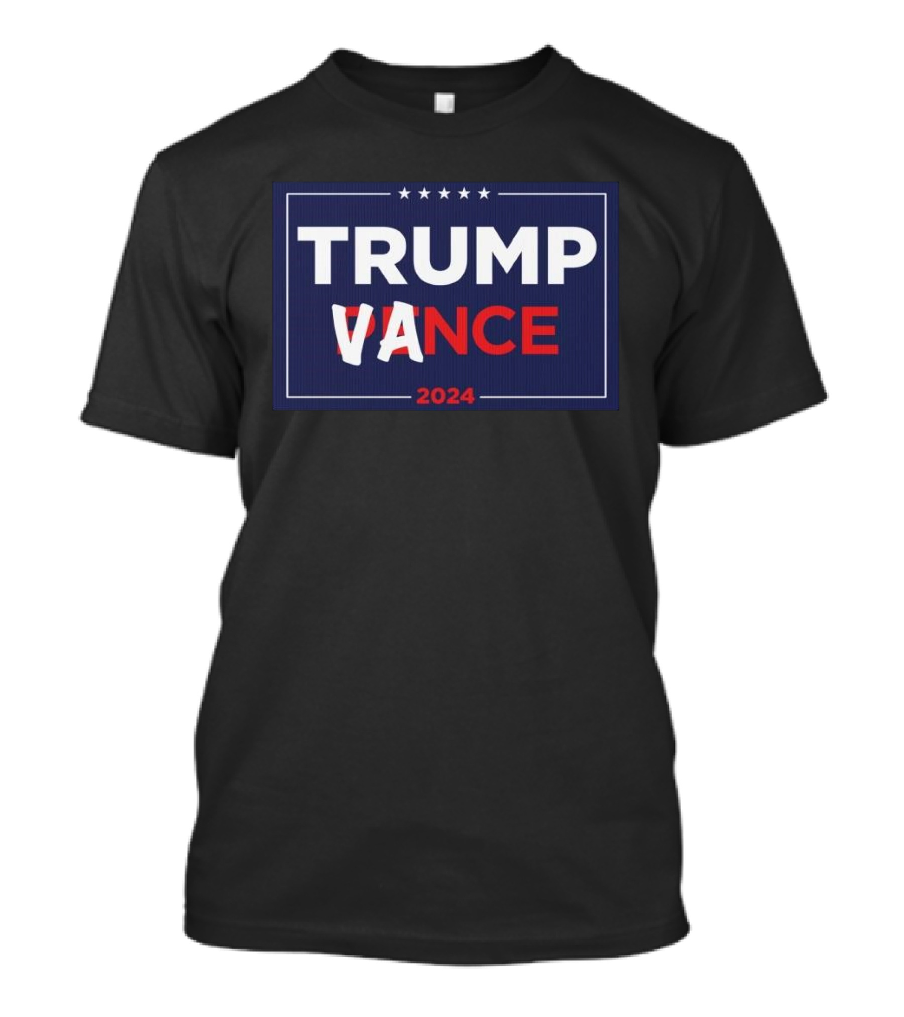 Trump Vance 2024 Yard Sign With Pence Crossed Out T-Shirt