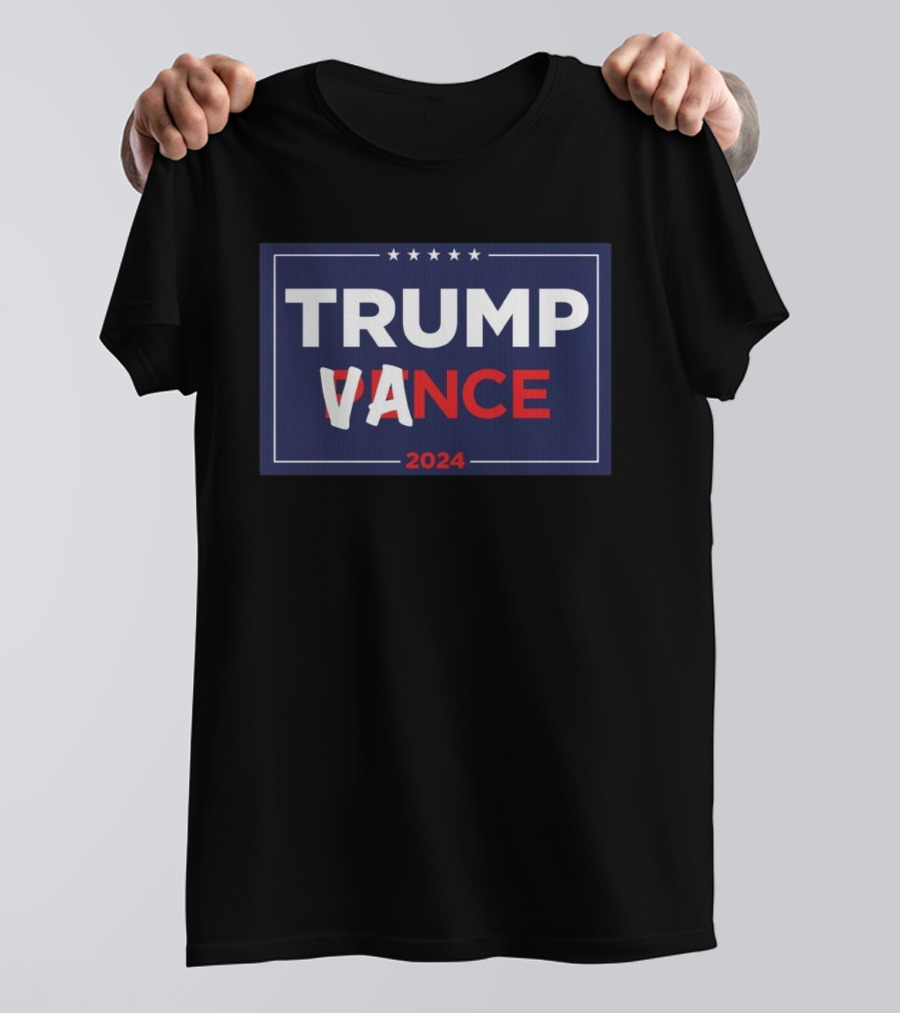 Trump Vance 2024 Yard Sign With Pence Crossed Out T-Shirt