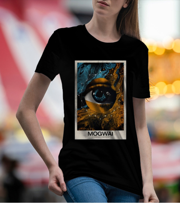 Mogwai Live At ArcTanGent Festival August 17 2024 Blue Eye Abstract Marbled T-Shirt