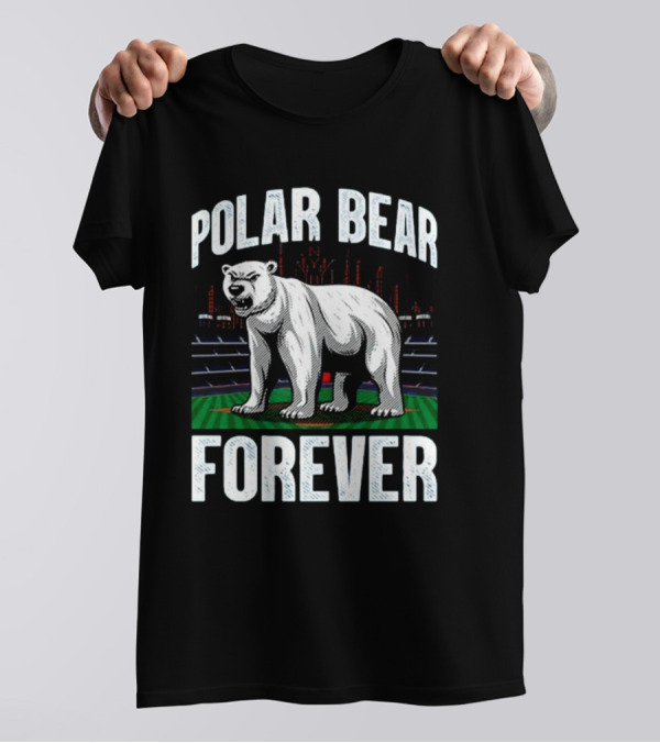 Polar Bear Forever New York Mets Stadium Skyline T-Shirt