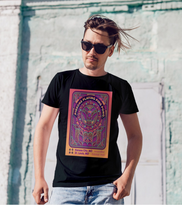 Pigeons Playing Ping Pong Tour Kansas City St. Louis June 5-6 T-Shirt