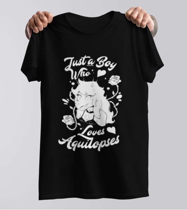 Just A Boy Who Loves Aquilops Snoot Game Rosa T-Shirt