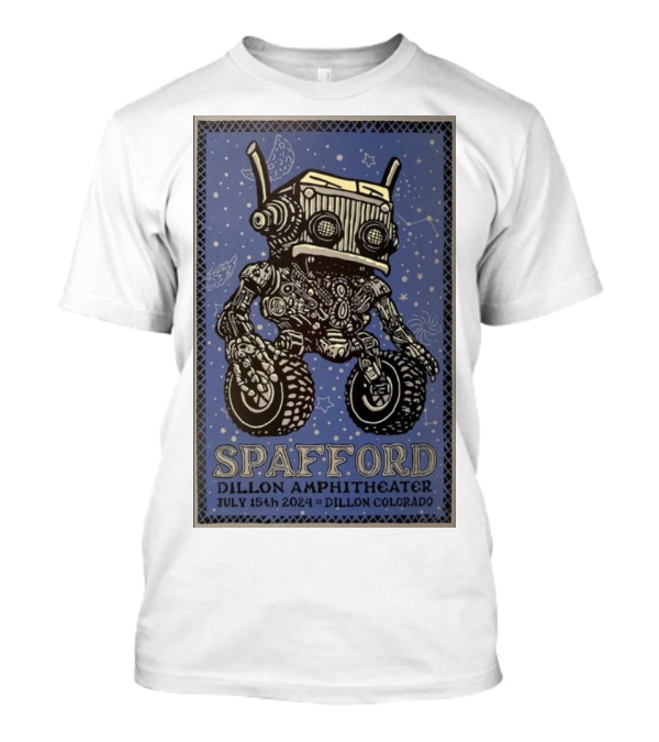 Spafford Dillon Amphitheater July 15th 2024 Dillon Colorado Robot T-Shirt