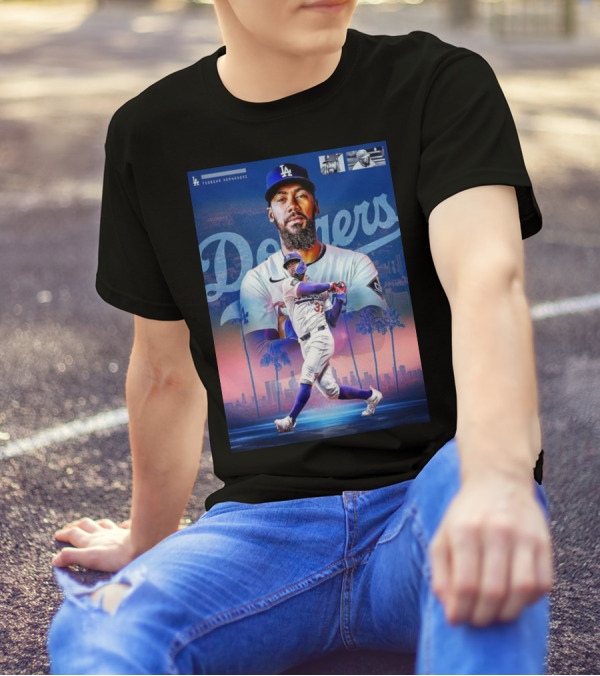 Teoscar Hernandez Los Angeles Dodgers Home Run Derby 2024 Winner Baseball Legend T-Shirt