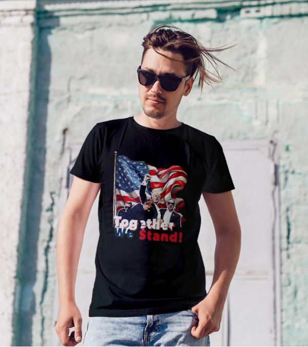 Together We Stand American Flag T-Shirt