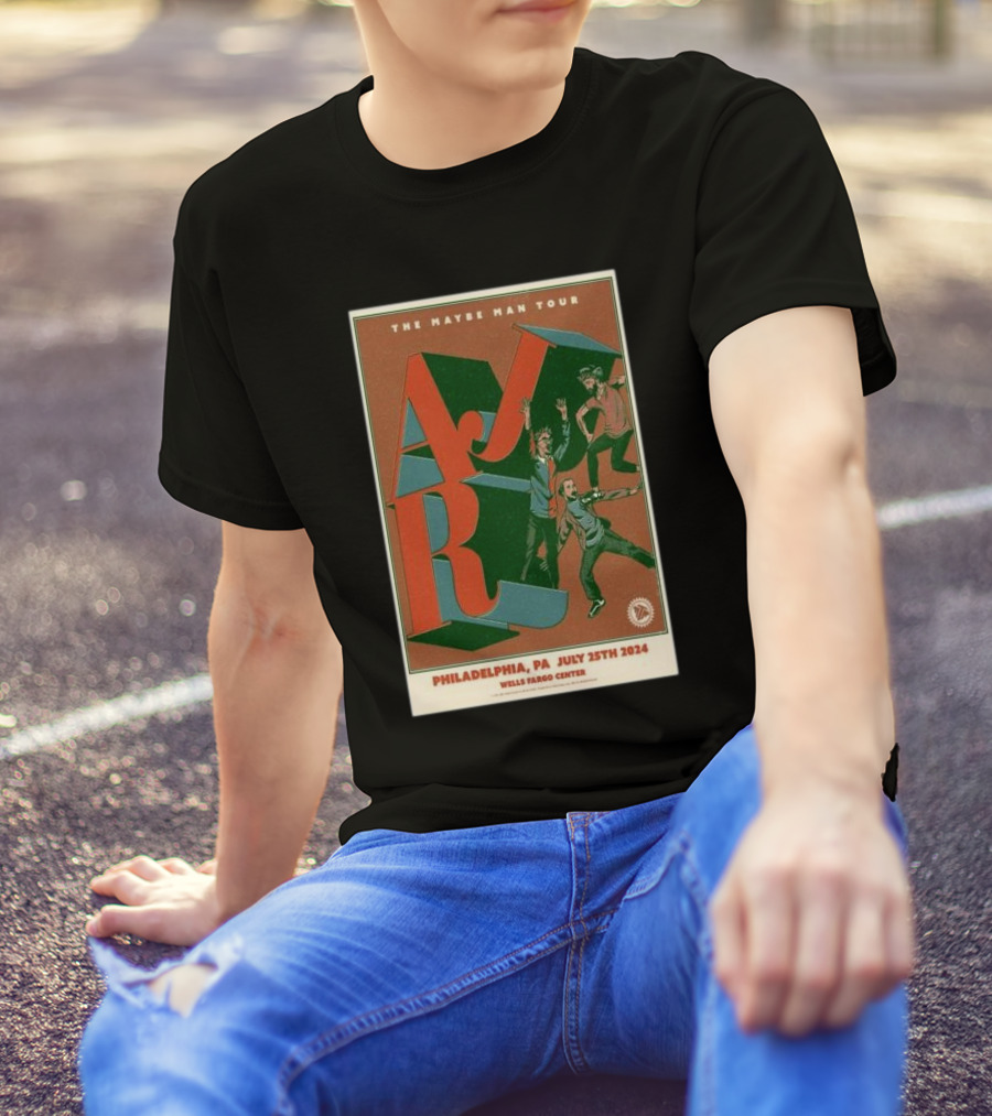 The Maybe Man Tour AJR Philadelphia PA July 25th 2024 Wells Fargo Center T-Shirt
