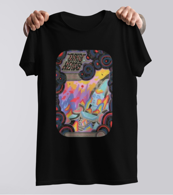 Dirty Heads Psychedelic Art July 26 2024 Raleigh T-Shirt