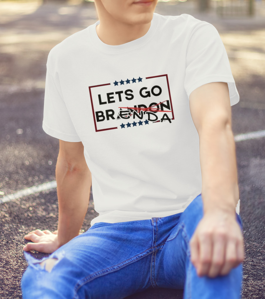 LETS GO BRANDON CROSSED OUT BRENDA STARS T-Shirt