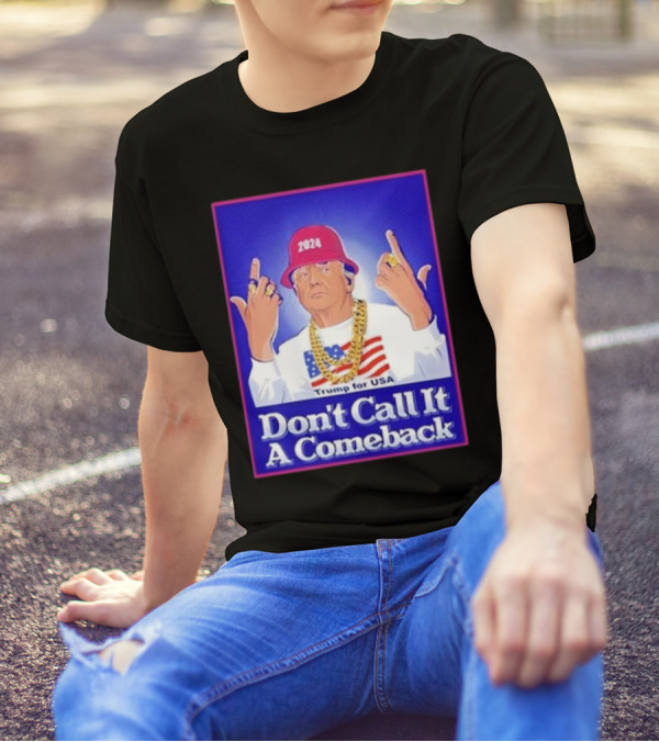 Patriottakes Don’t Call It A Comeback Trump For USA 2024 Red Hat Chains Flag T-Shirt