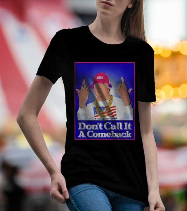 Patriottakes Don’t Call It A Comeback Trump For USA 2024 Red Hat Chains Flag T-Shirt