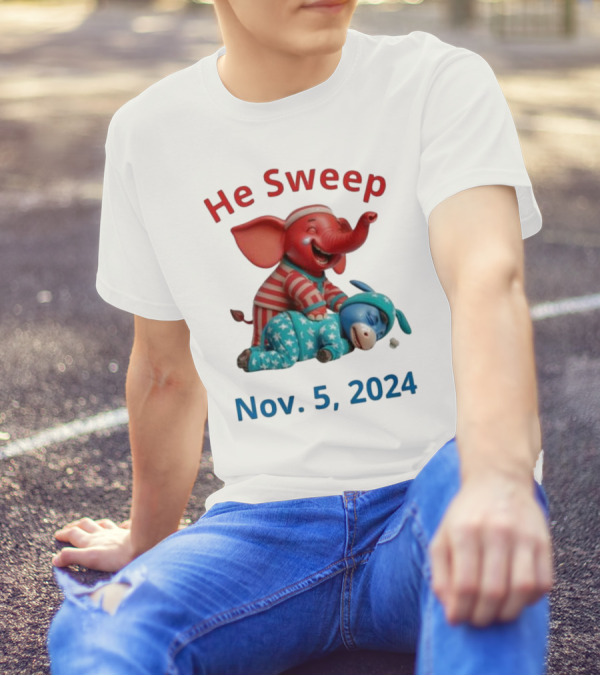 He Sweep Nov 5 2024 Vote Republican Vote Felon T-Shirt