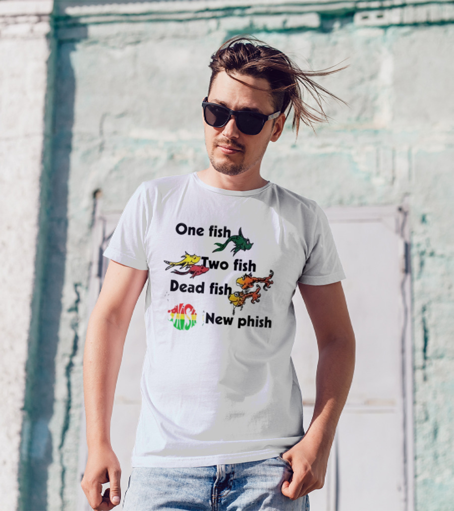 Phish One Fish Two Fish Dead Fish New Phish Band T-Shirt