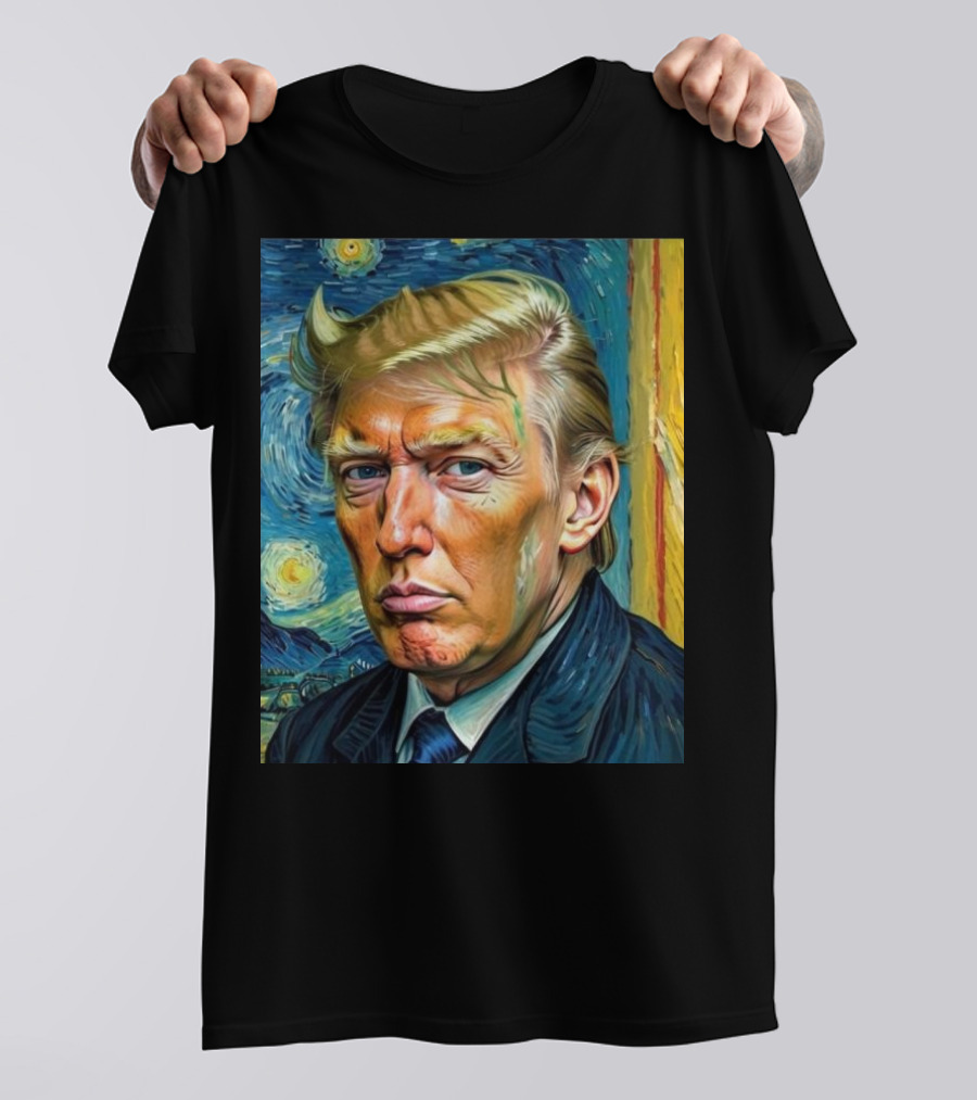 Van Gogh Style Trump Starry Night T-Shirt