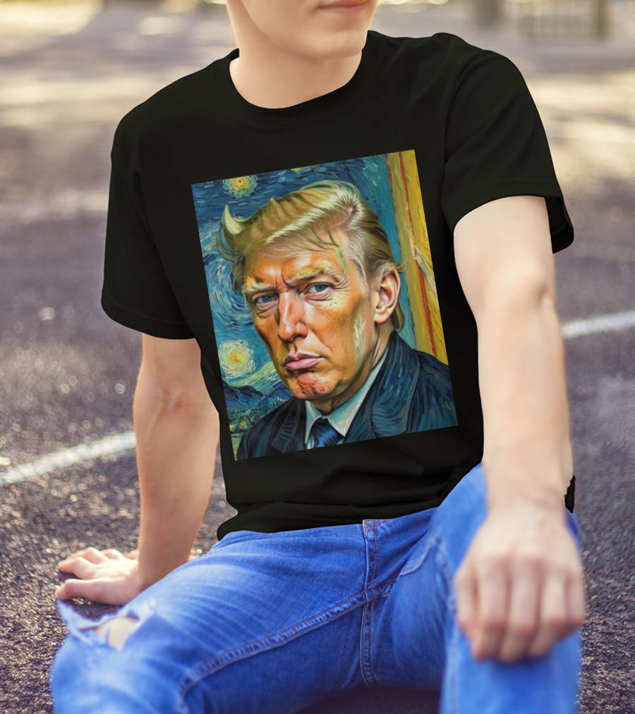 Van Gogh Style Trump Starry Night T-Shirt