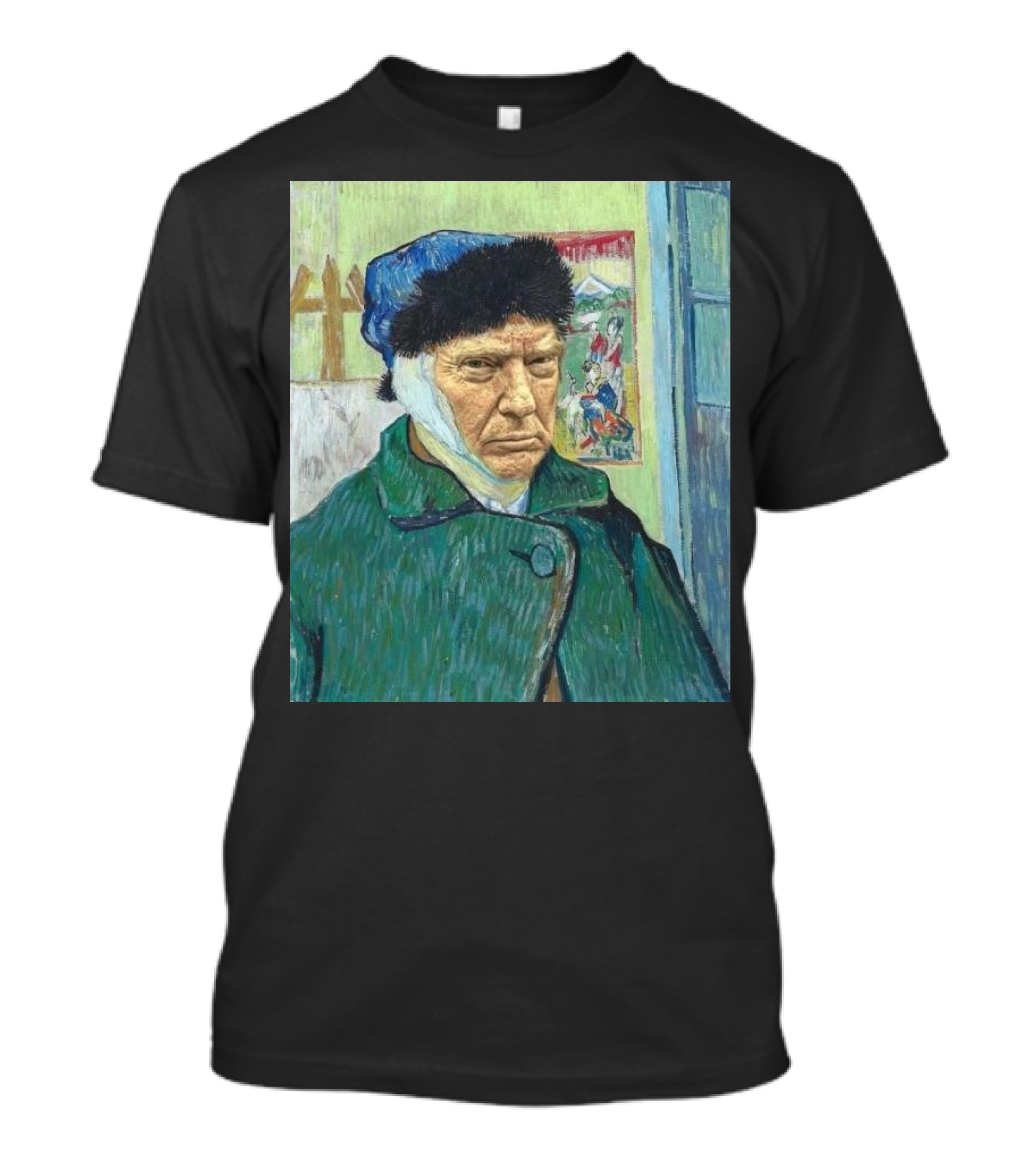 Trump In Van Gogh Self-Portrait Painting T-Shirt
