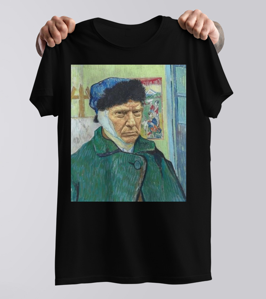 Trump Van Gogh 2024 Mashup Iconic Art Fusion T-Shirt
