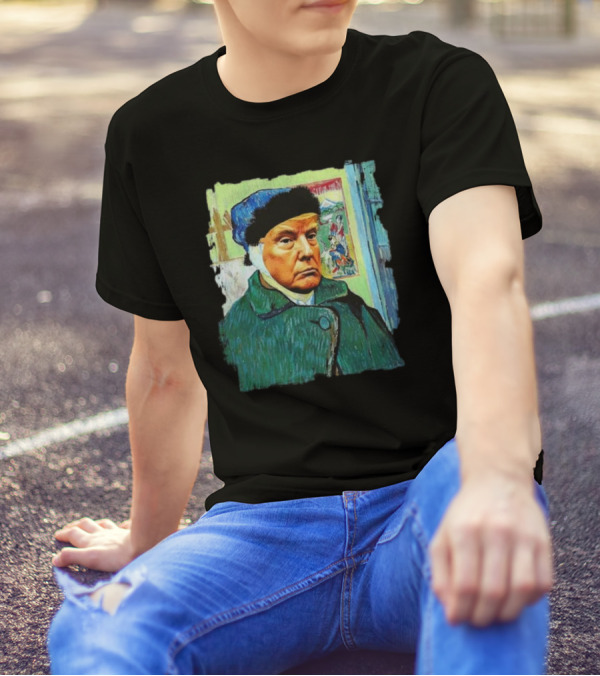 Trump Van Gogh Ear Bandage Painting T-Shirt
