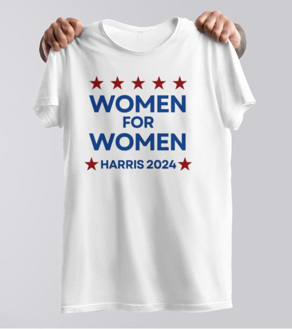 Women For Women Harris 2024 Red Stars T-Shirt