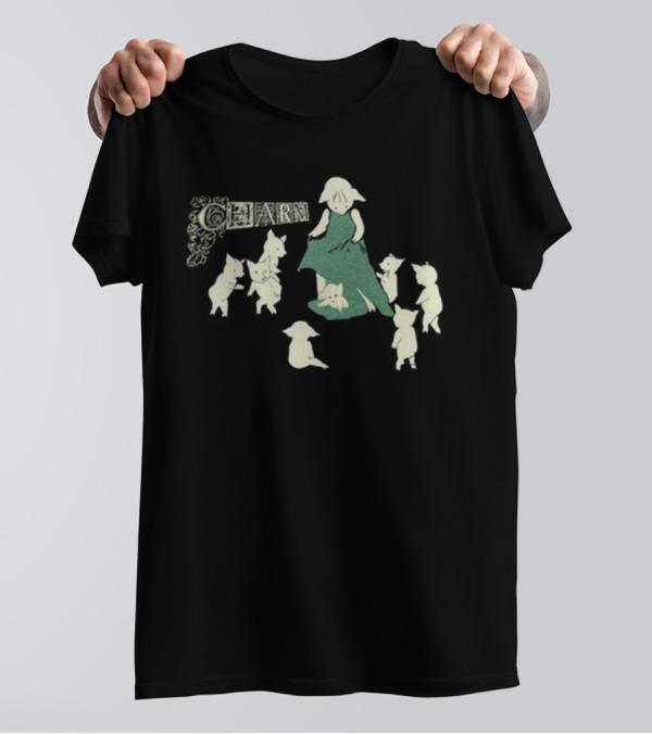 Bbroosk Clairo Charm Pig With Dancing Pigs And Girl T-Shirt