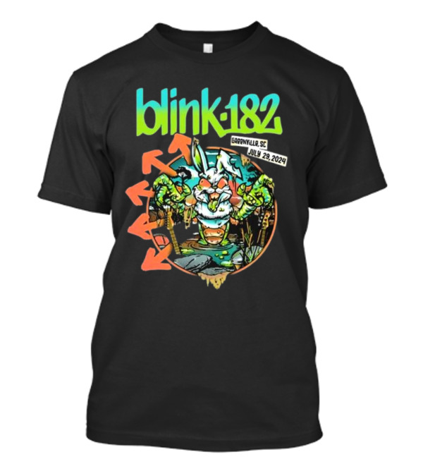 Blink-182 July 29 2024 Greenville SC Event Monster T-Shirt