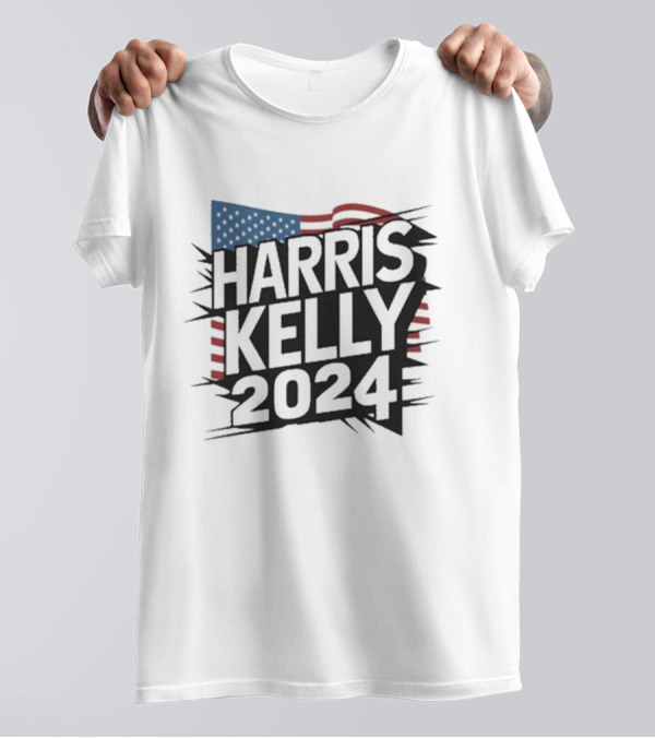 Harris Kelly 2024 American Flag Campaign T-Shirt