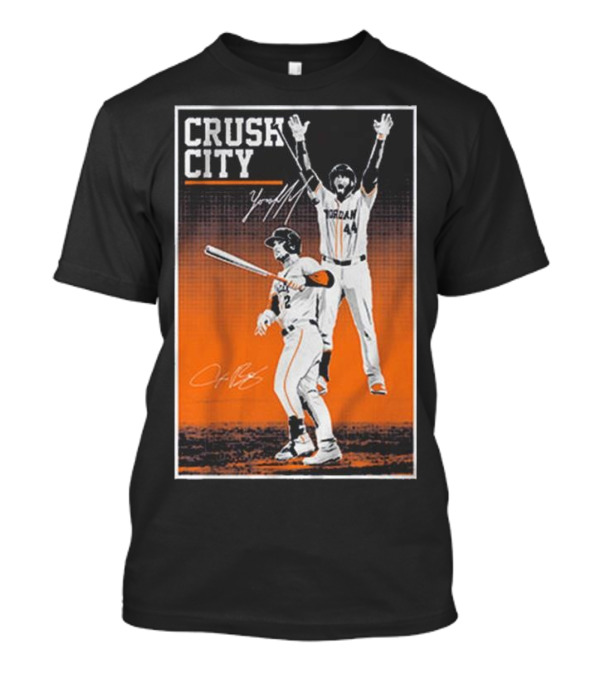 Alex Bregman Yordan Alvarez Crush City Baseball T-Shirt
