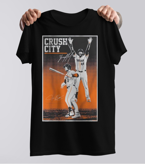 Alex Bregman Yordan Alvarez Crush City Baseball T-Shirt