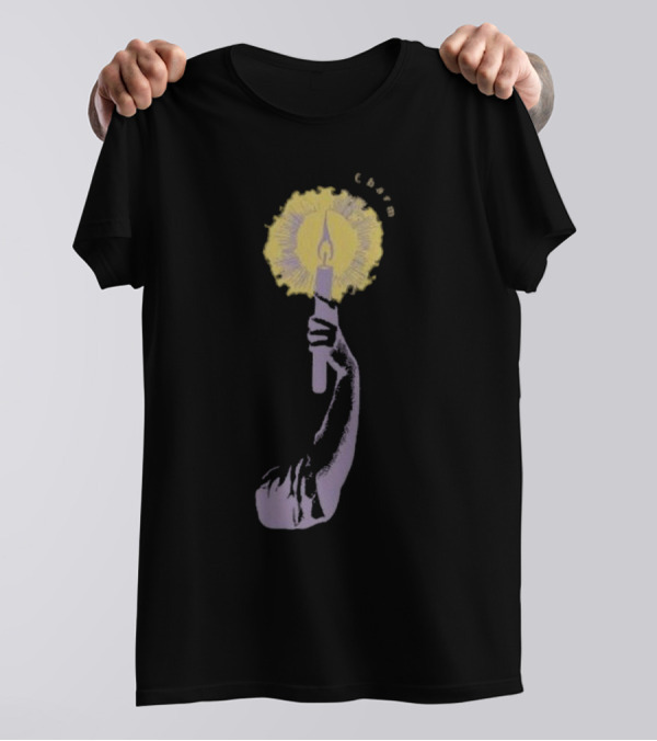 Clairo Merch Candle Hand Illustration Charm T-Shirt