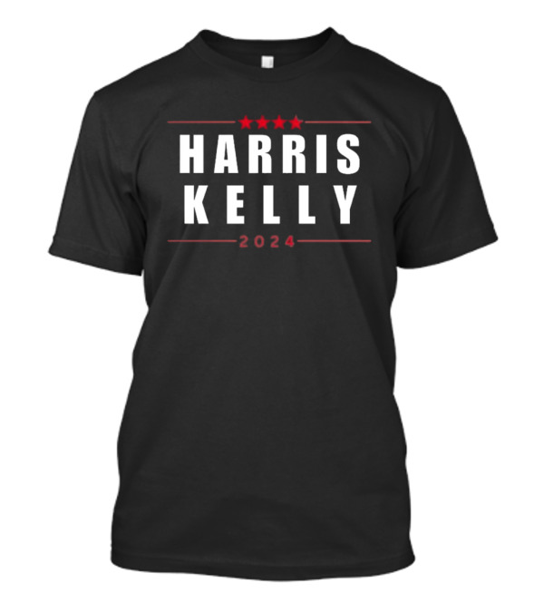 Harris Kelly 2024 Democrats Campaign Stars T-Shirt